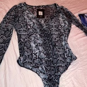 Snakeskin bodysuit
